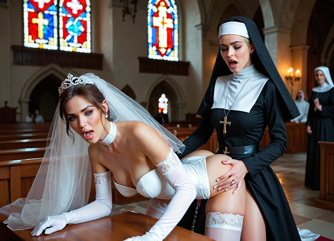 Taboo religious roleplay AI porn nun